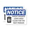 Signmission When Finished Leave Area Clean Sign With Symbol, 10 in W x Rectangle, Vinyl Decal OS-2PACK-NS-D-710-L-19045 - alternate 1